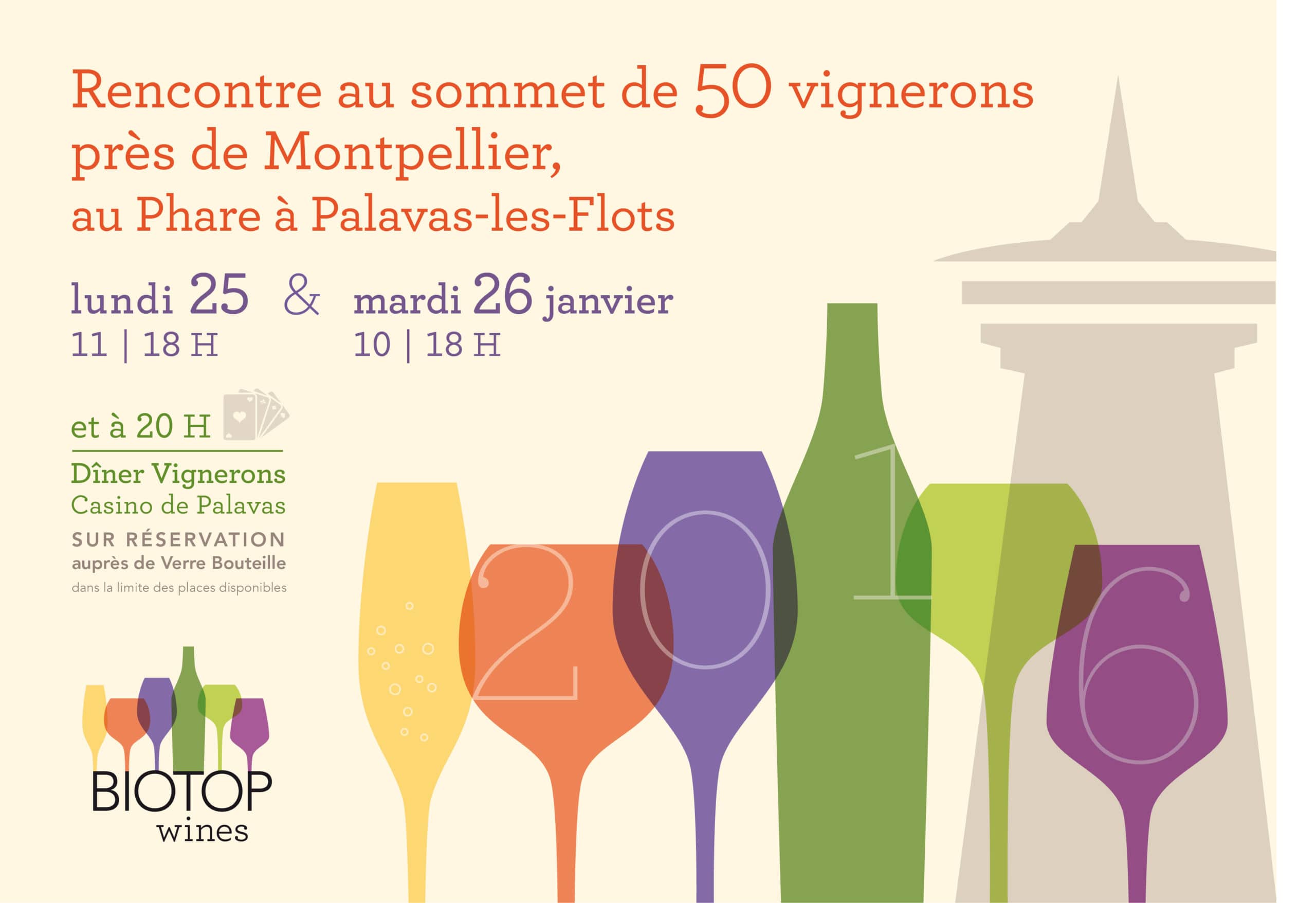 BIOTOP 2016, 25 et 26 janvier 2016, Palavas les Flots