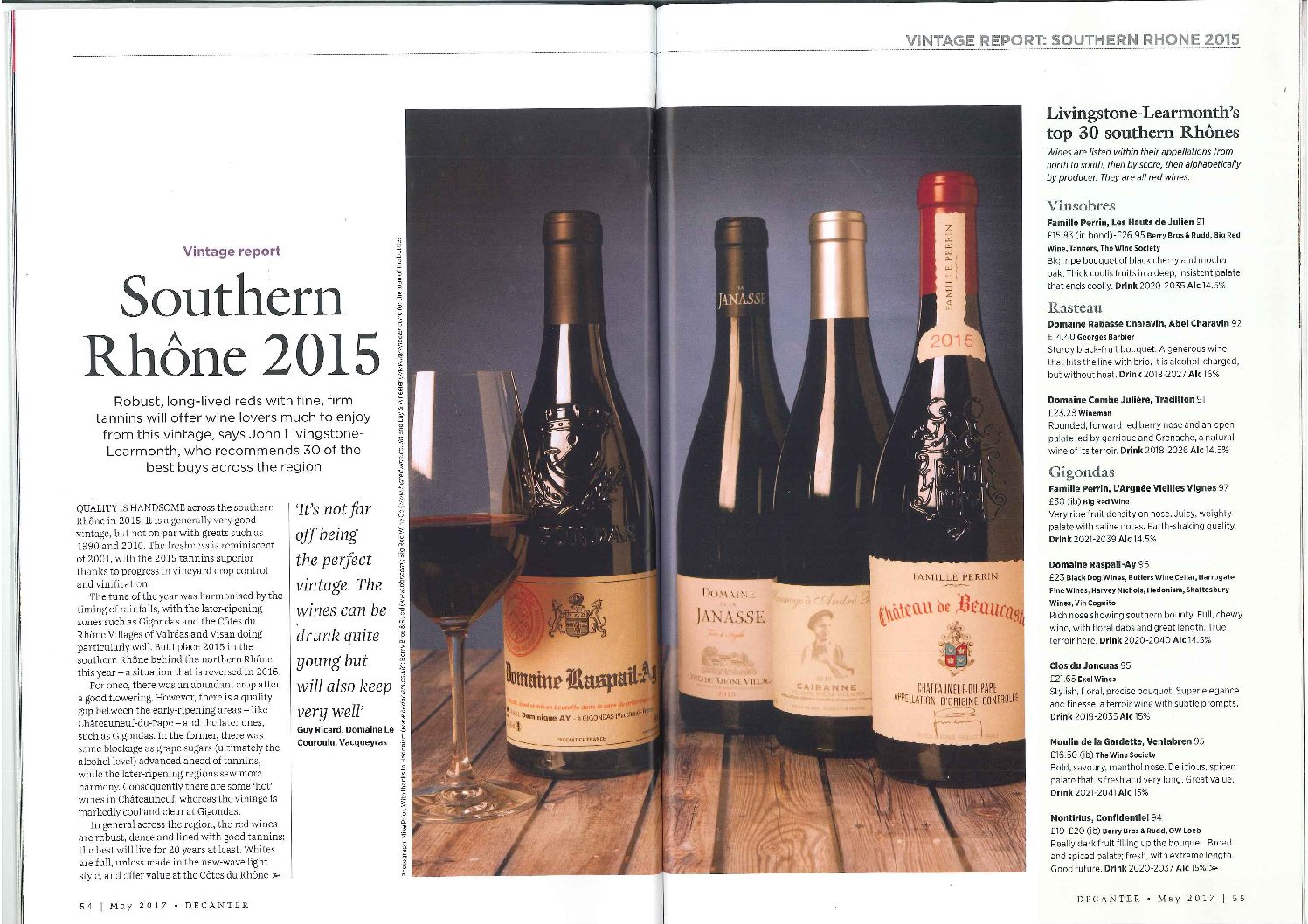 Lu sur Decanter !