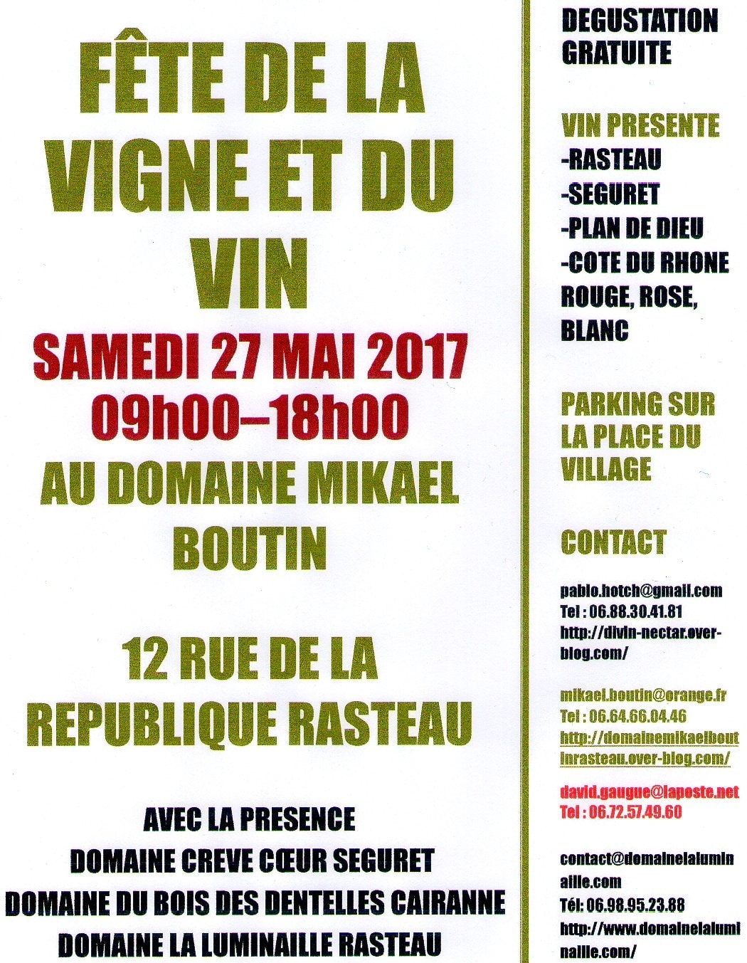 Fête de la Vigne et du Vin